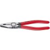 KNIPEX Kombinované kliešte KNIPEX, leštené, 180 mm, plastové rukoväte