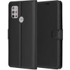 Techsuit Kožené puzdro Motorola Moto G10 Moto G20 Moto G30 Čierna.