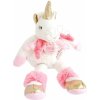 Plyšový jednorožec Unicorn Lucie la Licorne Doudou et Compagnie zlato-ružový 22 cm v darčekovom balení od 0 mes