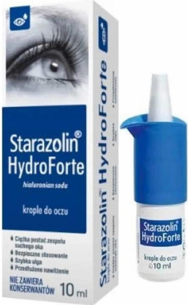 Starazolin HydroForte zvlhčujúce očné kvapky s hyaluronátom sodným 10 ml