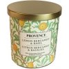 Vonná sviečka v skle PROVENCE 30 hodín bergamot, bazalka