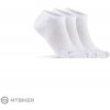 Craft CORE Dry Footies ponožky, 3-pack, biela 40-42