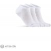 Craft CORE Dry Footies ponožky, 3 páry, biela EU 43-45