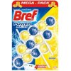 Bref Power Aktiv WC závesný blok tuhý 3 x 50 g Citrón