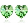 Náušnice srdiečka zelené