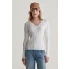 Gant STRETCH COTTON CABLE V-NECK biela