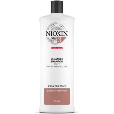 Nioxin Čistiace šampón pre jemné farbené mierne rednúce vlasy System 3 (Shampoo Cleanser System 3 ) 300 ml