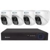 Securia Pro IP kamerový systém NVR4CHV8S-W SONY DOME smart, biely Nahrávanie: 6TB disk
