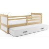 BMS GROUP Dětská postel s přistýlkou RICO 2 90x200 cm, borovice/bílá (Volba matrace: Pěnová matrace)