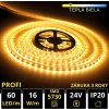 LEDprodukt 5m PROFI LED pásik 60LED/m SMD5730 16W/m teplá biela IP20 24V