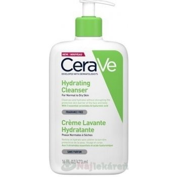 CeraVe Hydratačná čistiaca emulzia na normálnu až suchú pokožku 473 ml