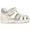 Geox detské sandále z prírodnej kože, biela farba veľkosť 20