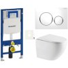 Závesný WC set Geberit do ľahkých stien / predstenová SAT SIKOGESTOR67S20