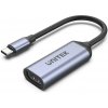 Unitek USB-C na HDMI 2.1 (8K 60Hz) sivý 15cm adaptér V1416B