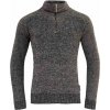 Devold Bispen Wool Zip Neck tmavo sivá