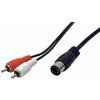 OEM Kábel audio DIN 5pin (M) -> 2× cinch, 1,5 m 50014