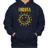 Fajntričko Mikina- Corona - grunge edition, Farba tmavo modrá, Strih/ Variant Pánsky/UNISEX