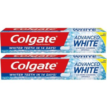 Colgate Advanced White zubná pasta 2 x 75 ml