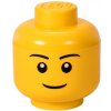 Úložný box LEGO úložná hlava (veľkosť S) - chlapec (5711938030193)