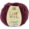 LOVE WOOL Katia Farby LOVE WOOL: 129 tmavá vínová - VÝPREDAJ