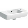 Geberit Selnova Kompaktné umývadlo s úložným priestorom 45x25 cm, s priehradkou na batérie vpravo, biele 500.318.01.5