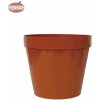 Kinekus Kvetináč lesklý plastový, 18cm, terakota