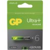 Alkalická batéria GP Ultra Plus LR03 (AAA), 6 ks 6ks B03116