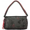 Desigual Elegantná dámska kabelka All Mickey Naron Medium Flap Čierna 26x15x12 cm čierna