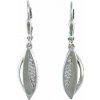 INFINITYSILVER Strieborné visiace náušnice so zirkónmi OE429