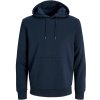 Jack & Jones Mikina s kapucí Classic Hood, unisex COT423902anu02-navy blazer M Modrá námořní blazer