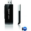 Apacer USB flash disk, USB 3.0, 32GB, AH350, černý, AP32GAH350B-1, USB A, s výsuvným konektorem