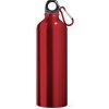 LANDSCAPE L. Hliníková športová fľaša s karabínou 800 ml - Červená, 800 ml