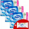 Zewa Deluxe Delicate Care 3 Ply Toaletný papier 3x32 roliek + darčekový mokrý toaletný papier Zewa