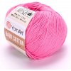YarnArt - kvalitné a jemné YarnArt Baby Cotton Neonovo ružová 414