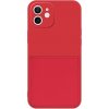 AppleKing ochranný kryt s kapsou na karty pre iPhone 12 mini - červený - možnosť vrátiť tovar ZADARMO do 30tich dní