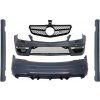 KITT Body Kit with Sport Front Grille Black suitable for Mercedes C-Class W204 (2007-2014) Facelift C63 Design