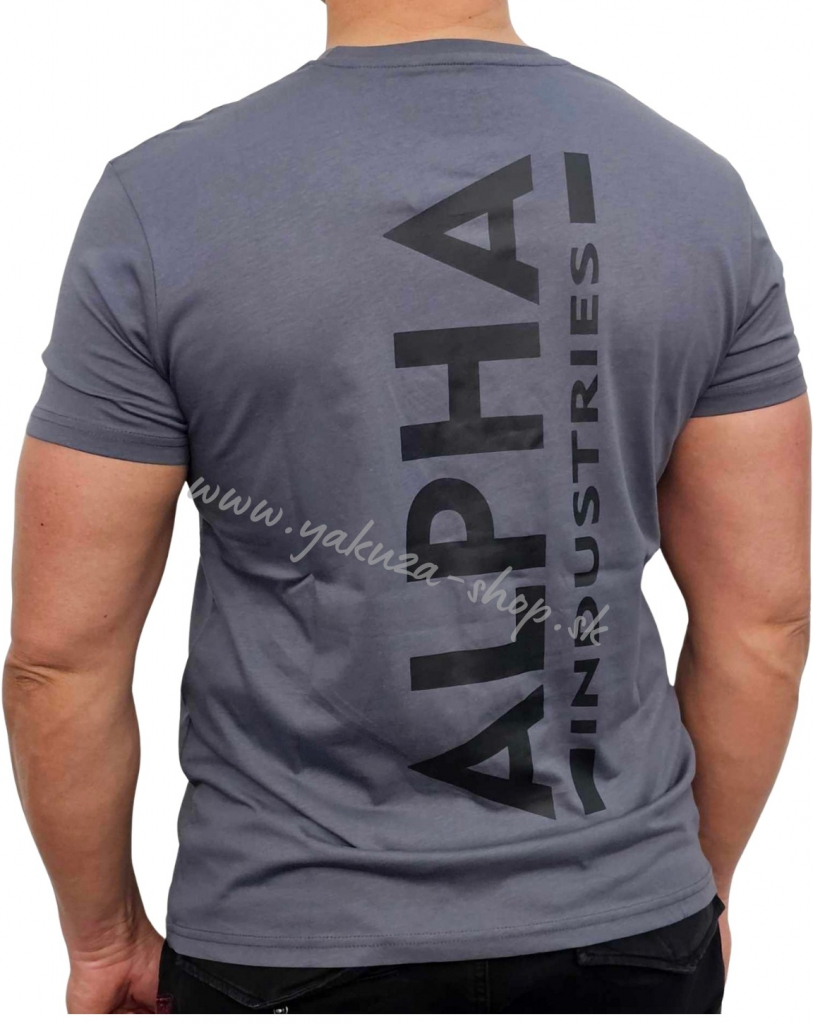 Alpha Industries Backprint T greyblack black