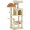 SONGMICS Škrabadlo pre mačky Piti 112 cm béžové