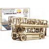 Wooden City 3D mechanické puzzle Londýnsky bus Double Decker 216 ks WR303