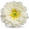 Umelá cínia krémová 9 cm