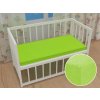 Detské jersey napínacie prestieradlo do postieľky JR-019 Žiarivo zelené 60 x 120 x 10 cm - do postieľky