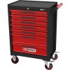 KS Tools ECOline ČIERNY/ČERVENÝ dielenský vozík so 7 zásuvkami 897.0007