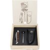 LAGUIOLE Luxury vreckový nôž s púzdrom a brúskom rukoväť palisander