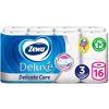 Zewa Deluxe Aqua Tube Delicate Care toaletný papier 3 vrstvový 150 útržkov 16 kusov, rolička, ktorú môžete spláchnuť