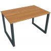 Hobis Pracovný stôl UNI O, 120x75,5x80 cm, jelša/čierna