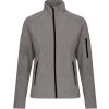 KARIBAN VINTAGE K400 / Dámska softshellová bunda - marl grey 4XL