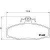 Sada brzdových platničiek kotúčovej brzdy BREMBO P 85 022