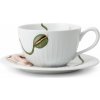 Porcelánová šálka a podšálka Kähler Hammershøi Poppy 380 ml, biela, 692296