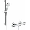 Hansgrohe Croma Select E Sprchový set Vario s termostatom, 3 prúdy, sprchová tyč 65 cm, biela/chróm 27081400-HG