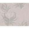 Béžová tapeta s kvetinovou dekoráciou 38009-2 - tapety do spálne + 0,53 x 10,05 m